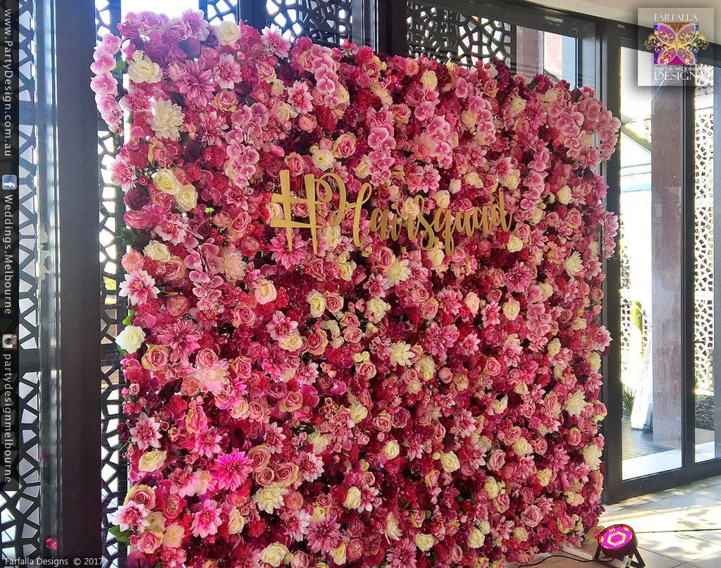 Photo 48.  <b>Hot Pink Flower Wall</b>