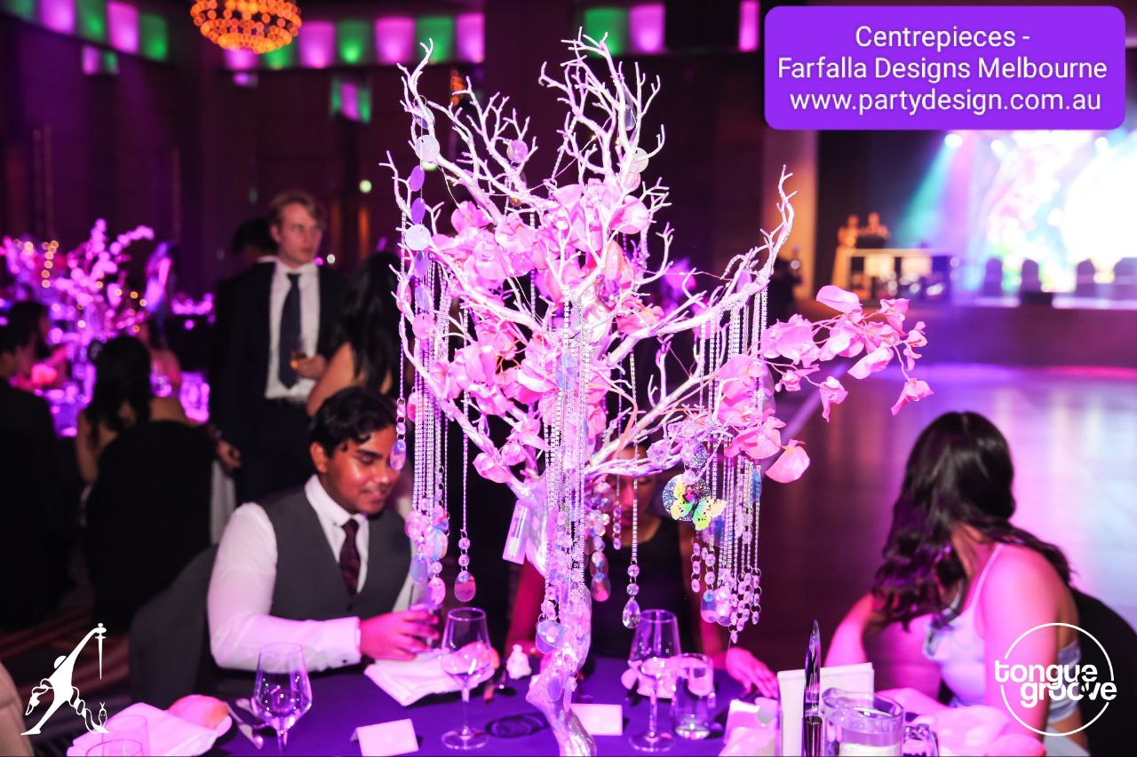 Silver Crystal Tree Centrepieces - Palladium