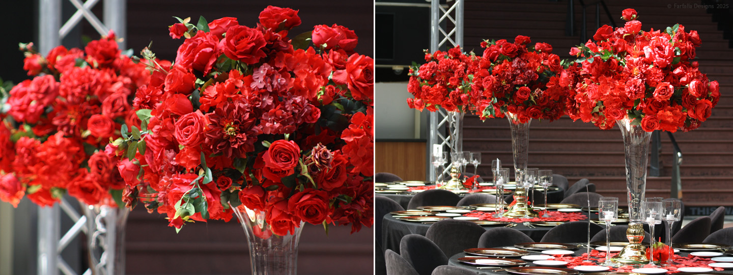 Giant Floral Wedding Centrepieces